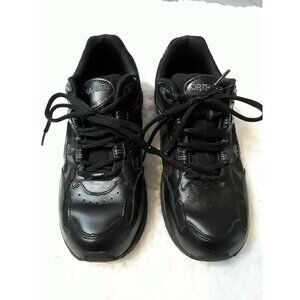 ORTHAHEEL casual solid black lace up walker 8.5